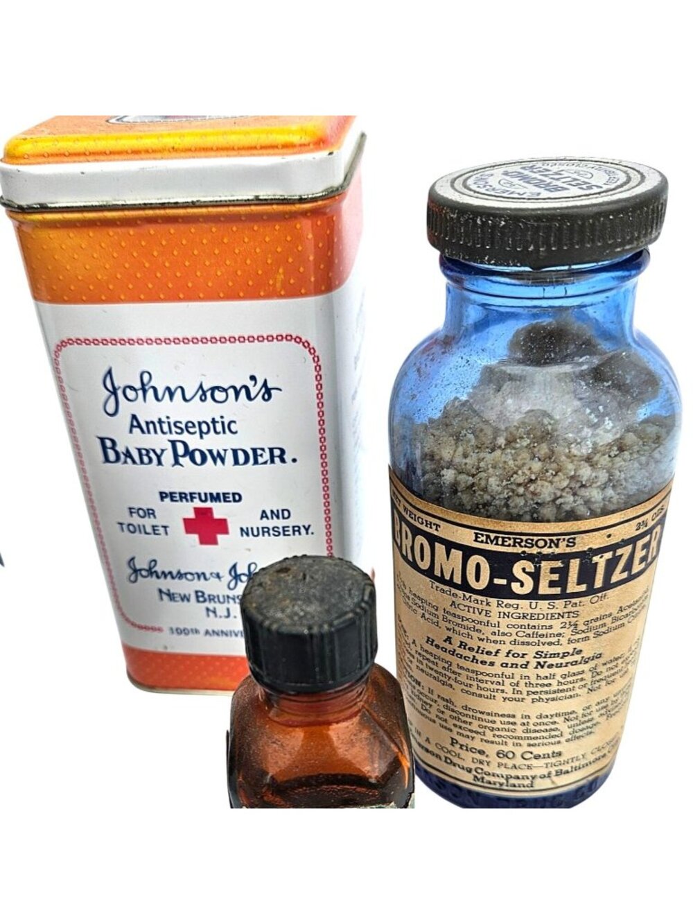Vintage 1940s 1950s Pharmacy Collection Apothecary Lot Tins Bottles - Picture 9 of 16